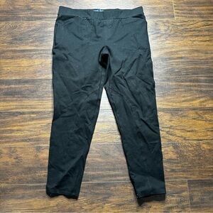 ModCloth Black Tapered Stretch Trouser Pants